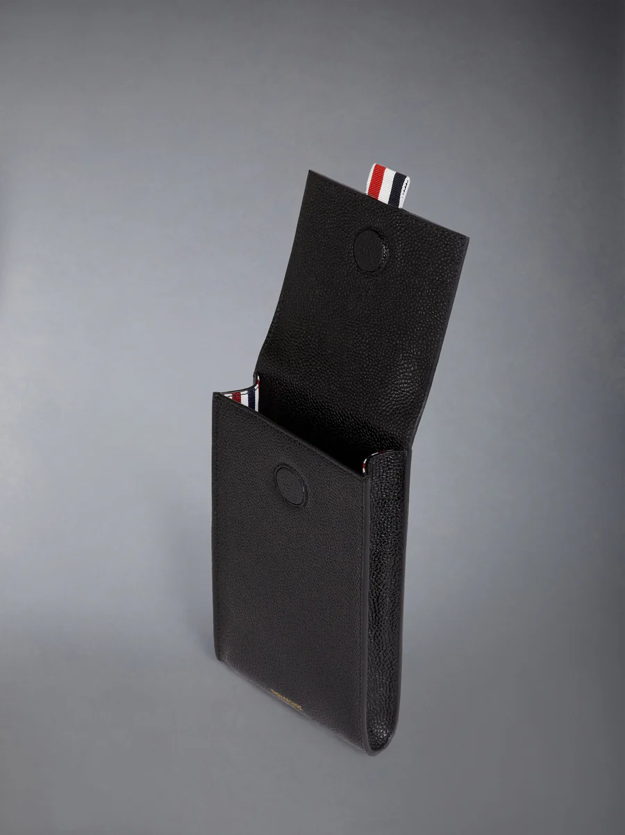  Túi Nữ Thom Browne Pebble Grain Flap Crossbody 'Black' 