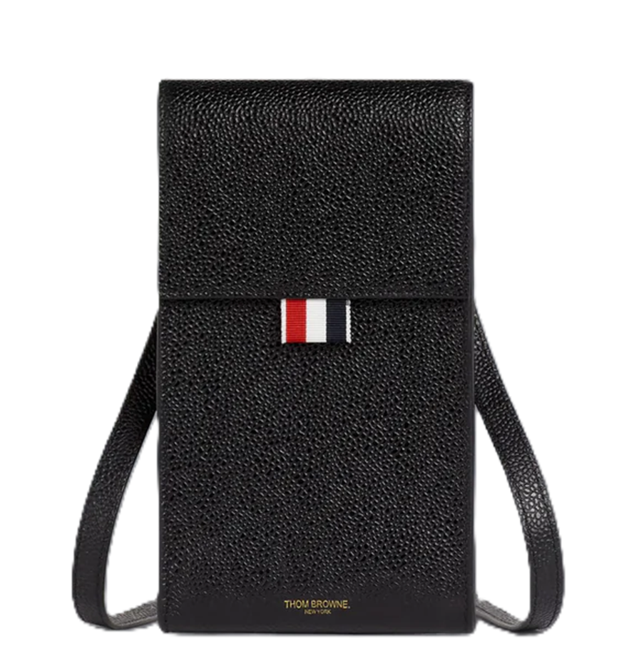  Túi Nữ Thom Browne Pebble Grain Flap Crossbody 'Black' 
