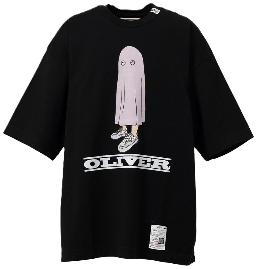  Áo Maison Mihara Yasuhiro Oliver Printed T-shirt 'Black' 
