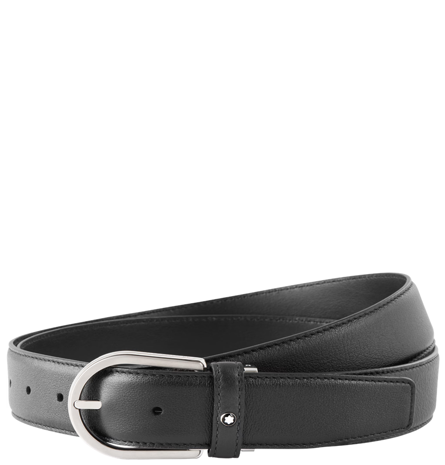  Thắt Lưng MontBlanc Leather Belt ‘Black’ 