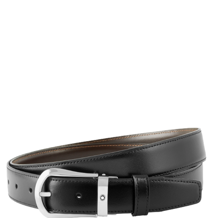 Thắt Lưng Nam MontBlanc Reversible Leather Belt 'Black' 