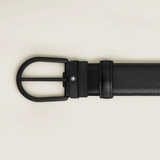  Thắt Lưng Nam MontBlanc Horseshoe Buckle 'Black' 