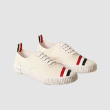  GIày Nam Thom Browne Cotton Canvas Diagonal Stripe 'Beige' 