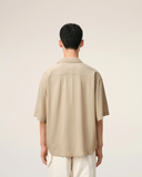  Áo Ami Paris Boxy Short Sleeve Embroidered Shirt 'Beige' 