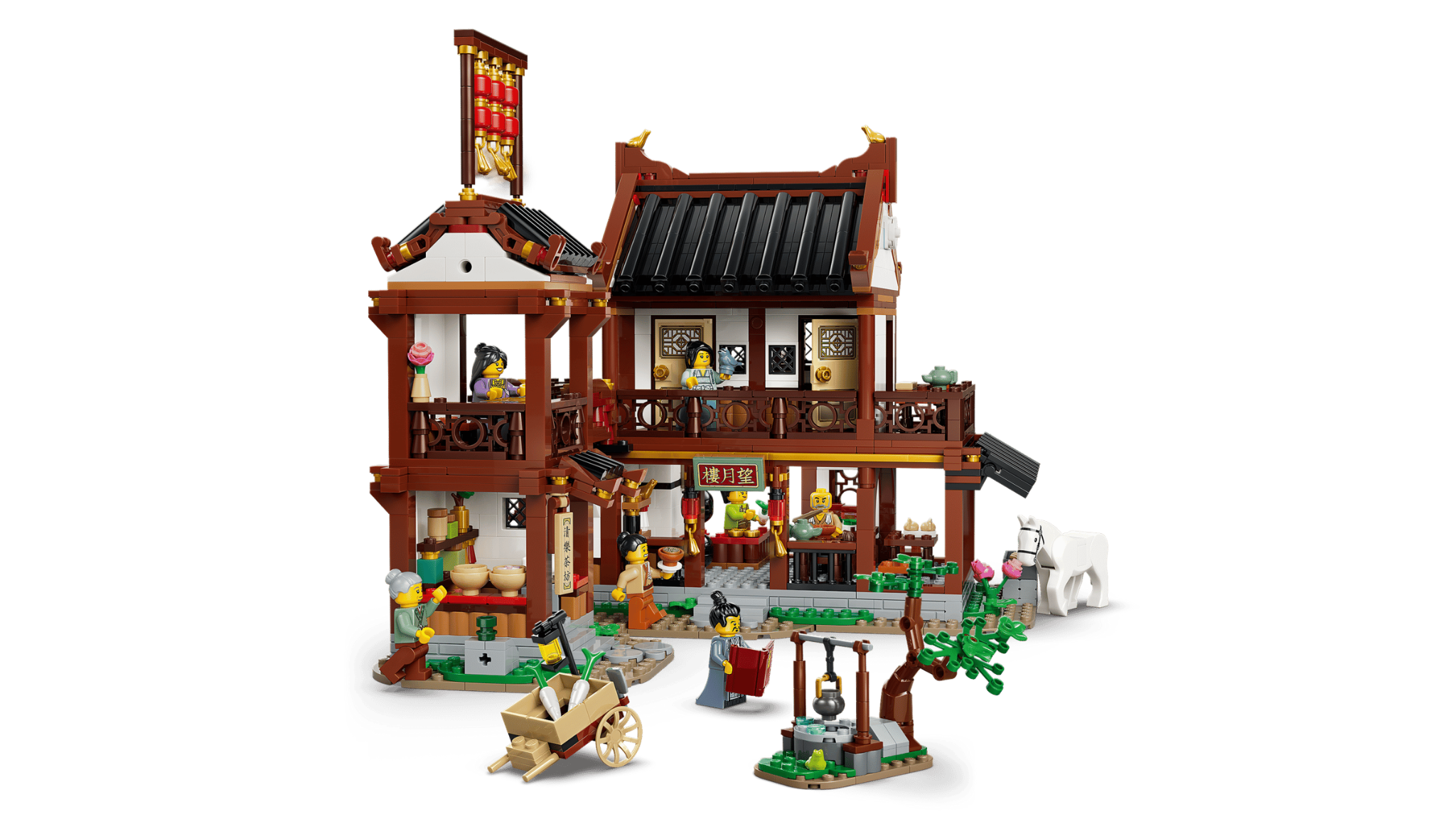  Mô Hình Lego Ancient Moon-Gazing Inn 