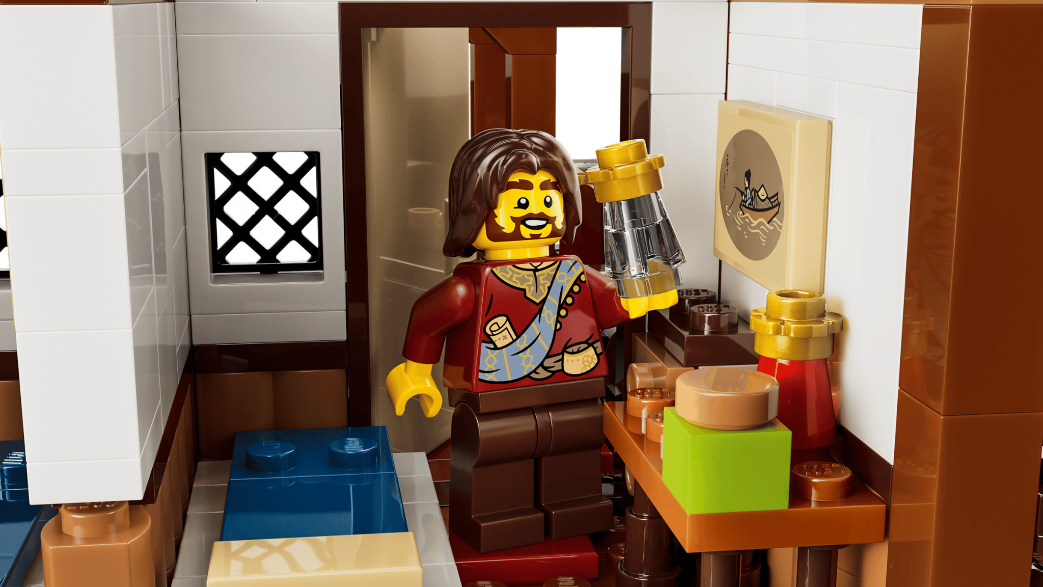  Mô Hình Lego Ancient Moon-Gazing Inn 
