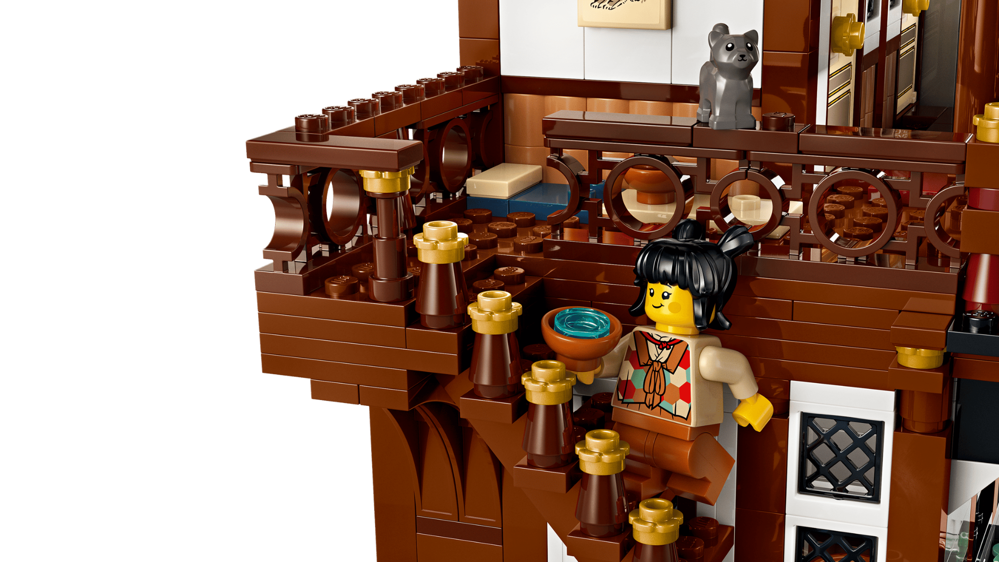  Mô Hình Lego Ancient Moon-Gazing Inn 