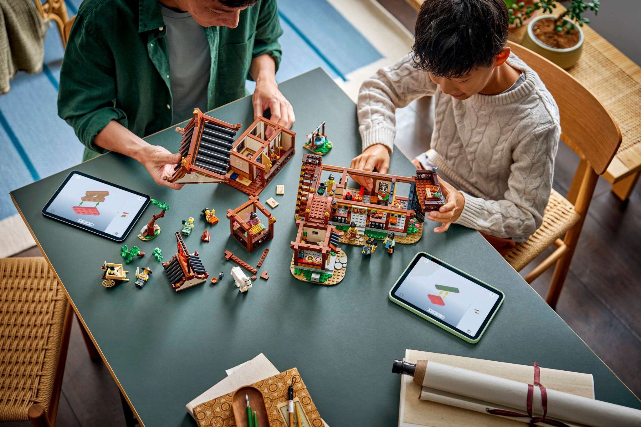  Mô Hình Lego Ancient Moon-Gazing Inn 