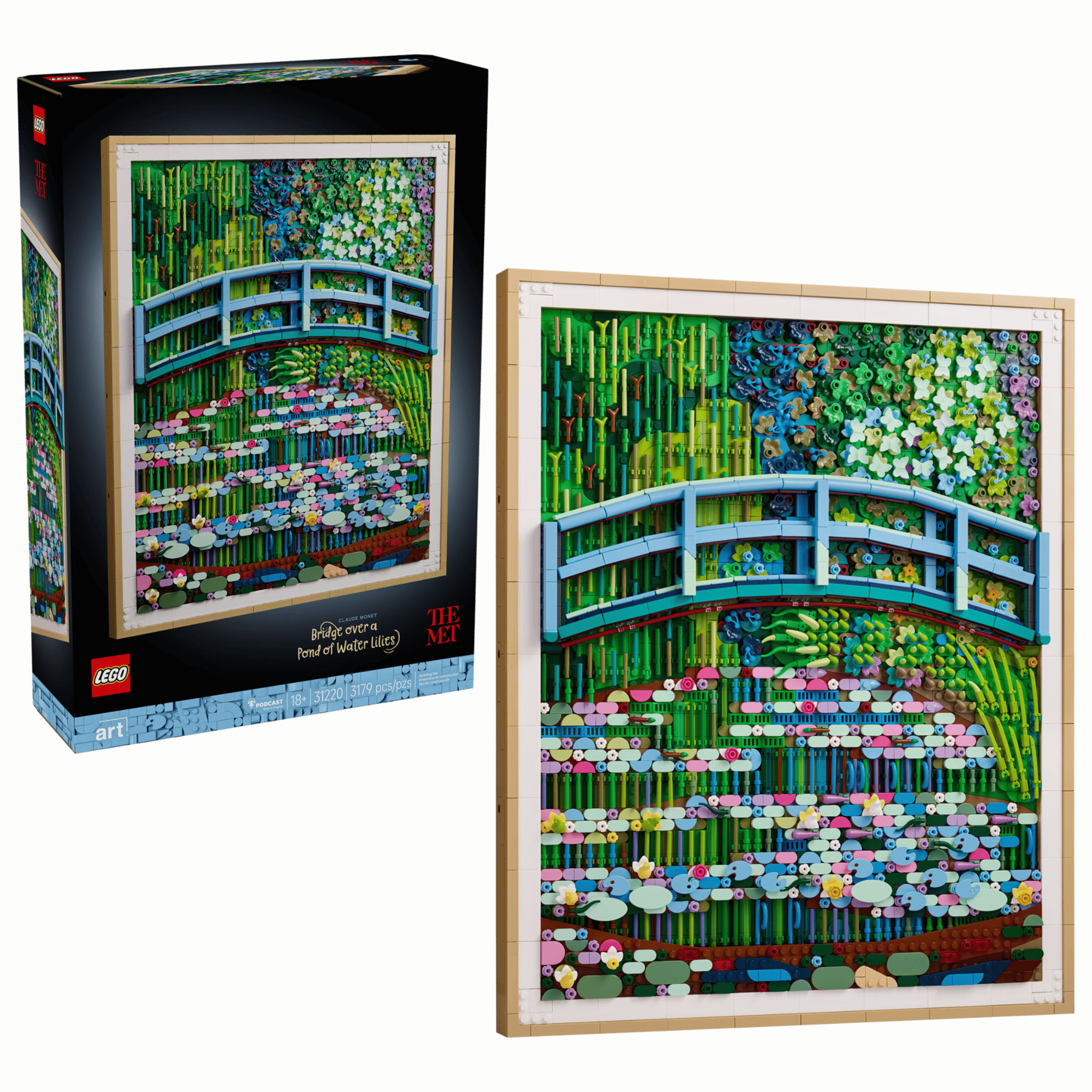  Mô Hình Lego Claude Monet – Bridge over a Pond of Water Lilies 
