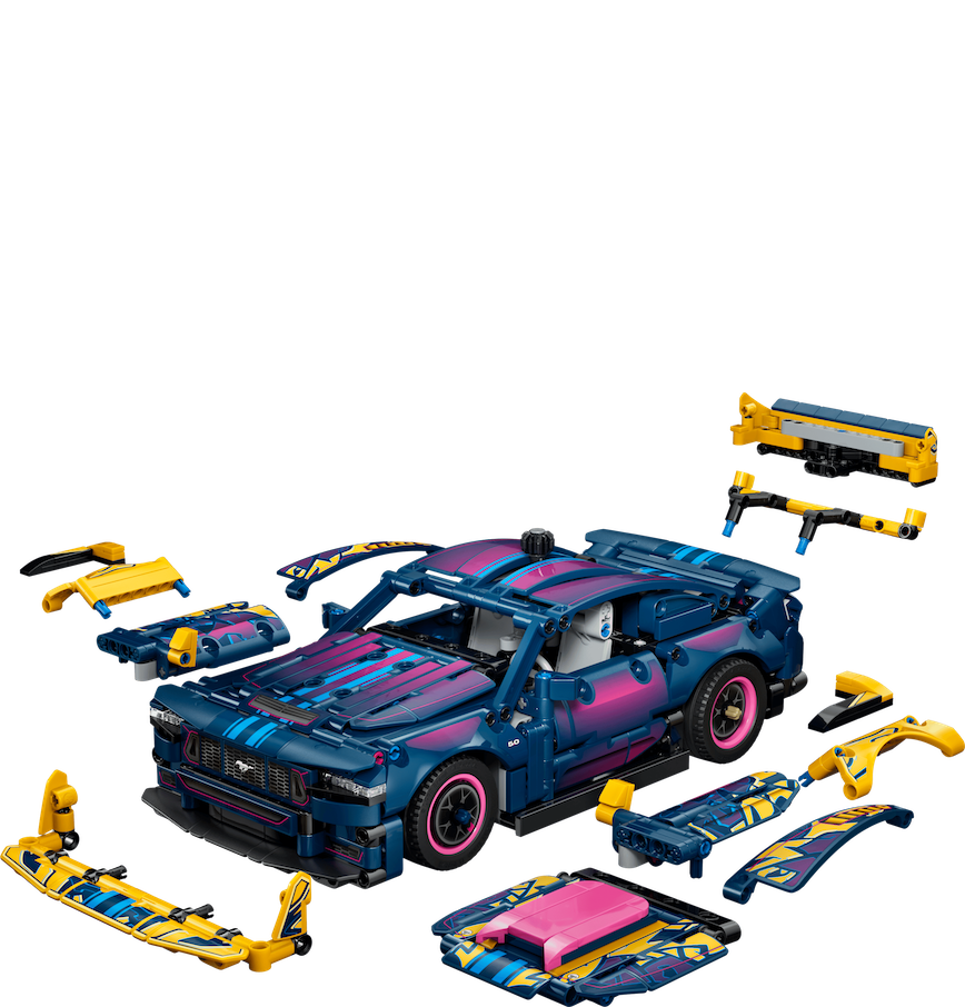  Mô Hình Lego Custom Garage Ford Mustang GT Car 