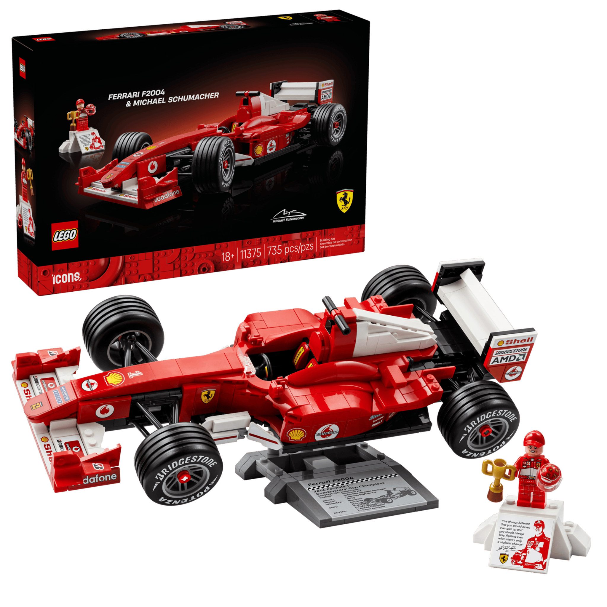  Mô Hình Lego Ferrari F2004 & Michael Schumacher 