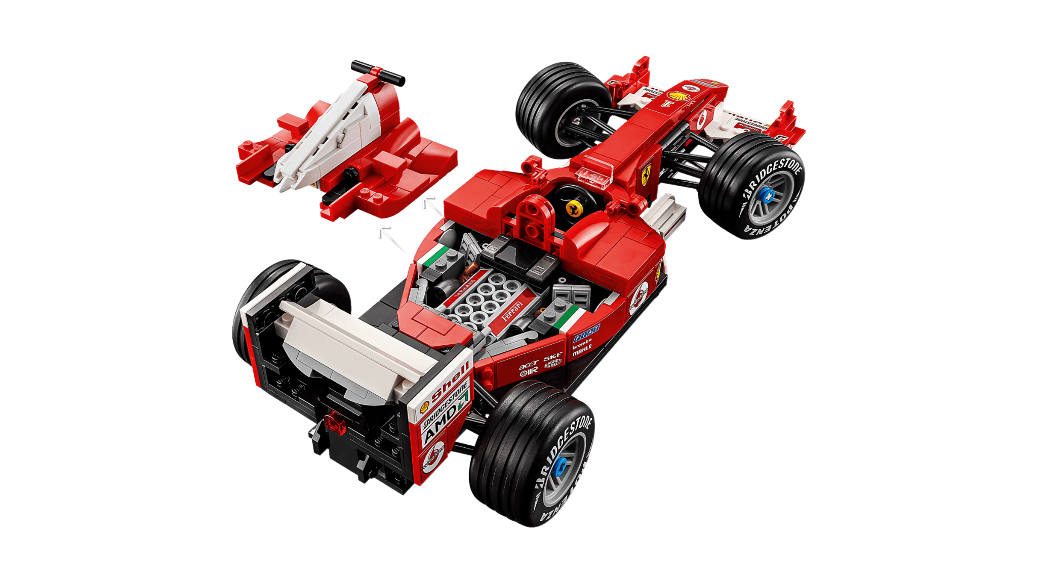  Mô Hình Lego Ferrari F2004 & Michael Schumacher 