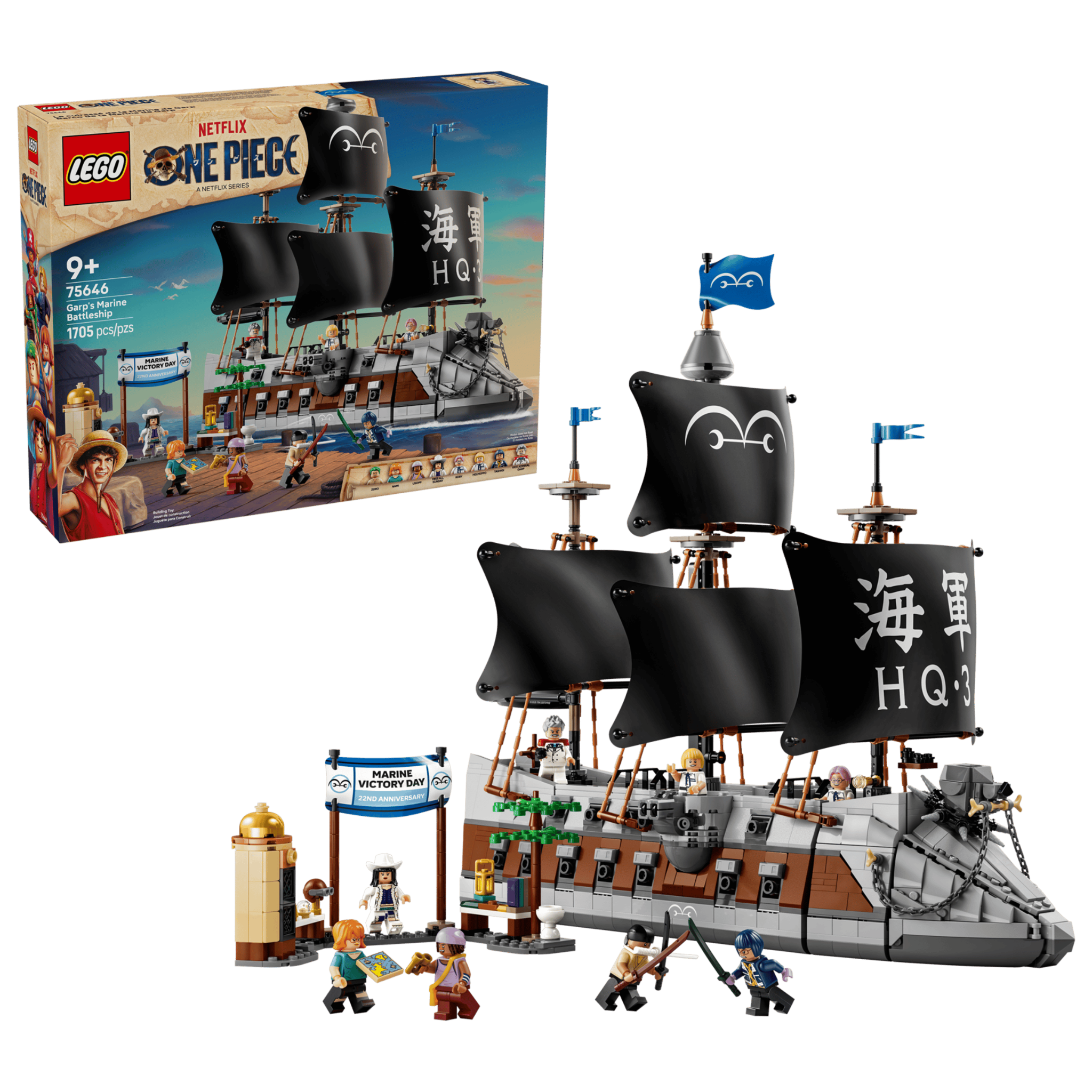  Mô Hình Lego Garp's Marine Battleship 