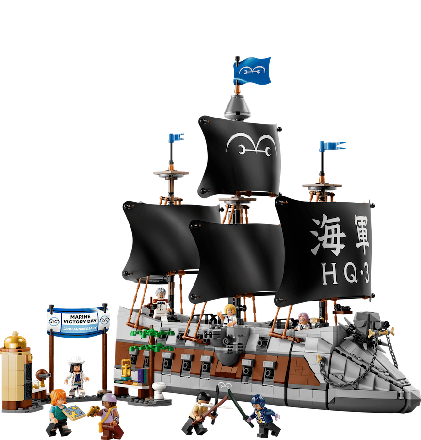  Mô Hình Lego Garp's Marine Battleship 