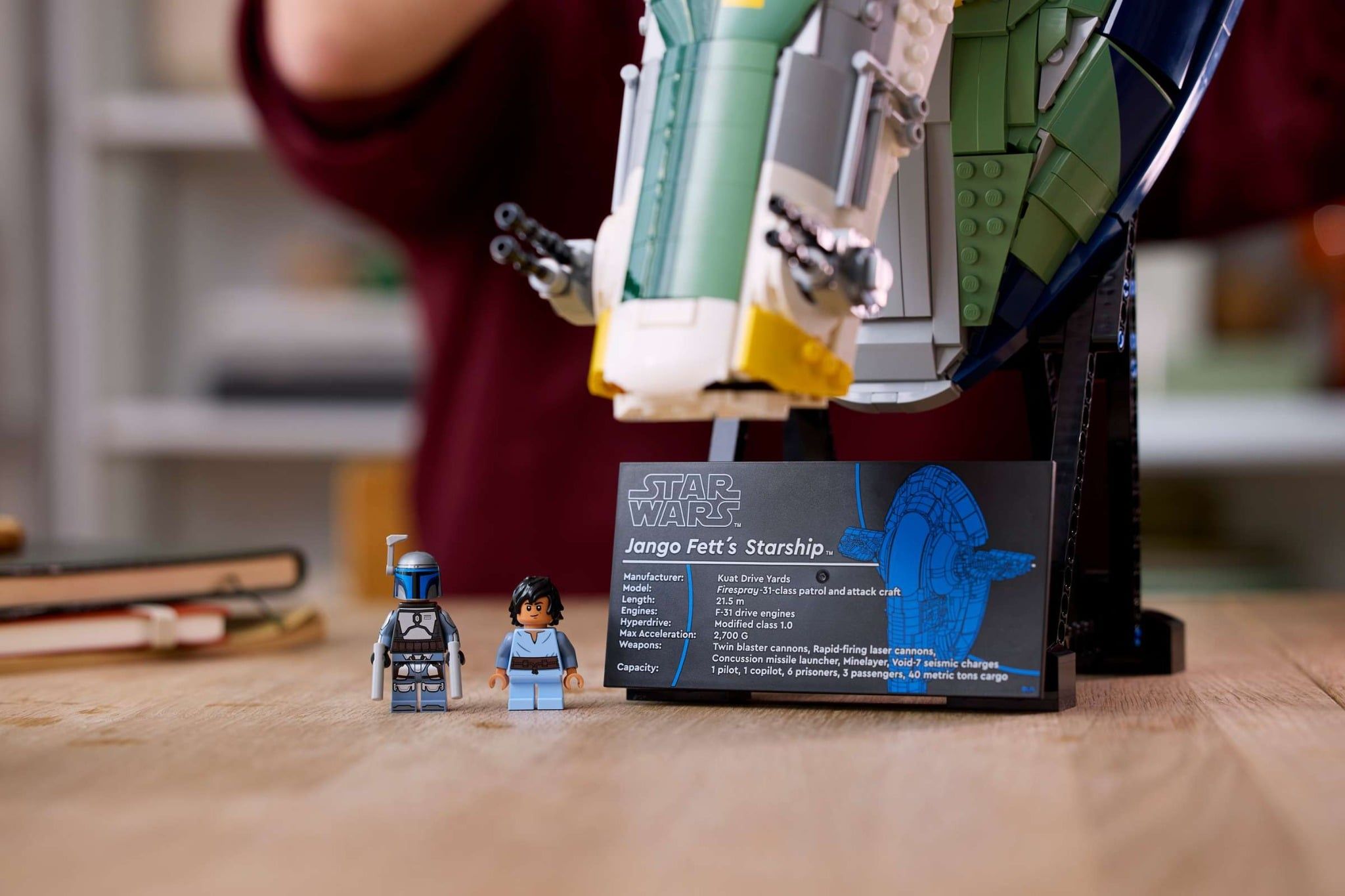  Mô Hình Lego Jango Fett's Firespray-Class Starship 