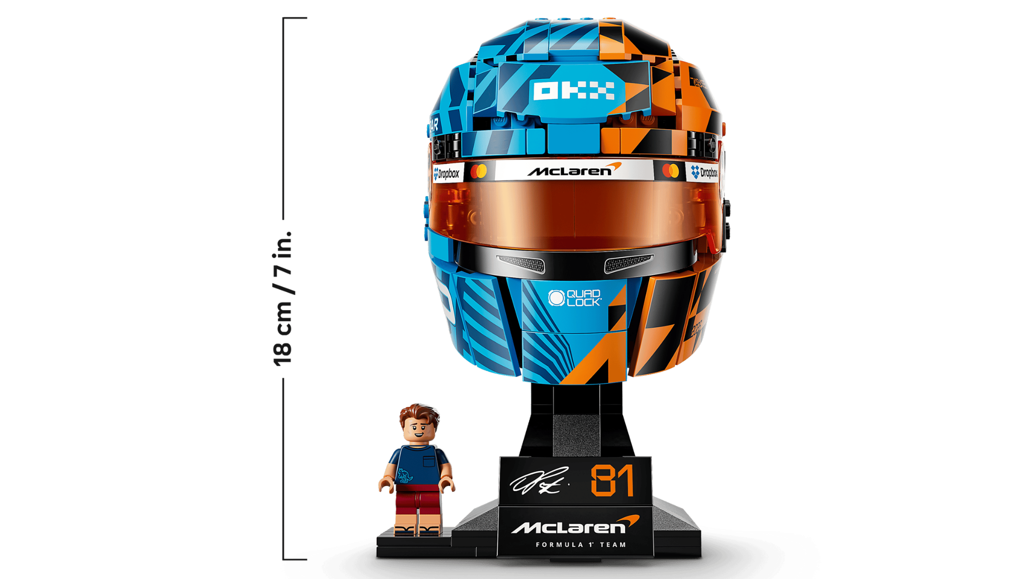  Mô Hình Lego McLaren Mastercard F1® Team Oscar Piastri Helmet 