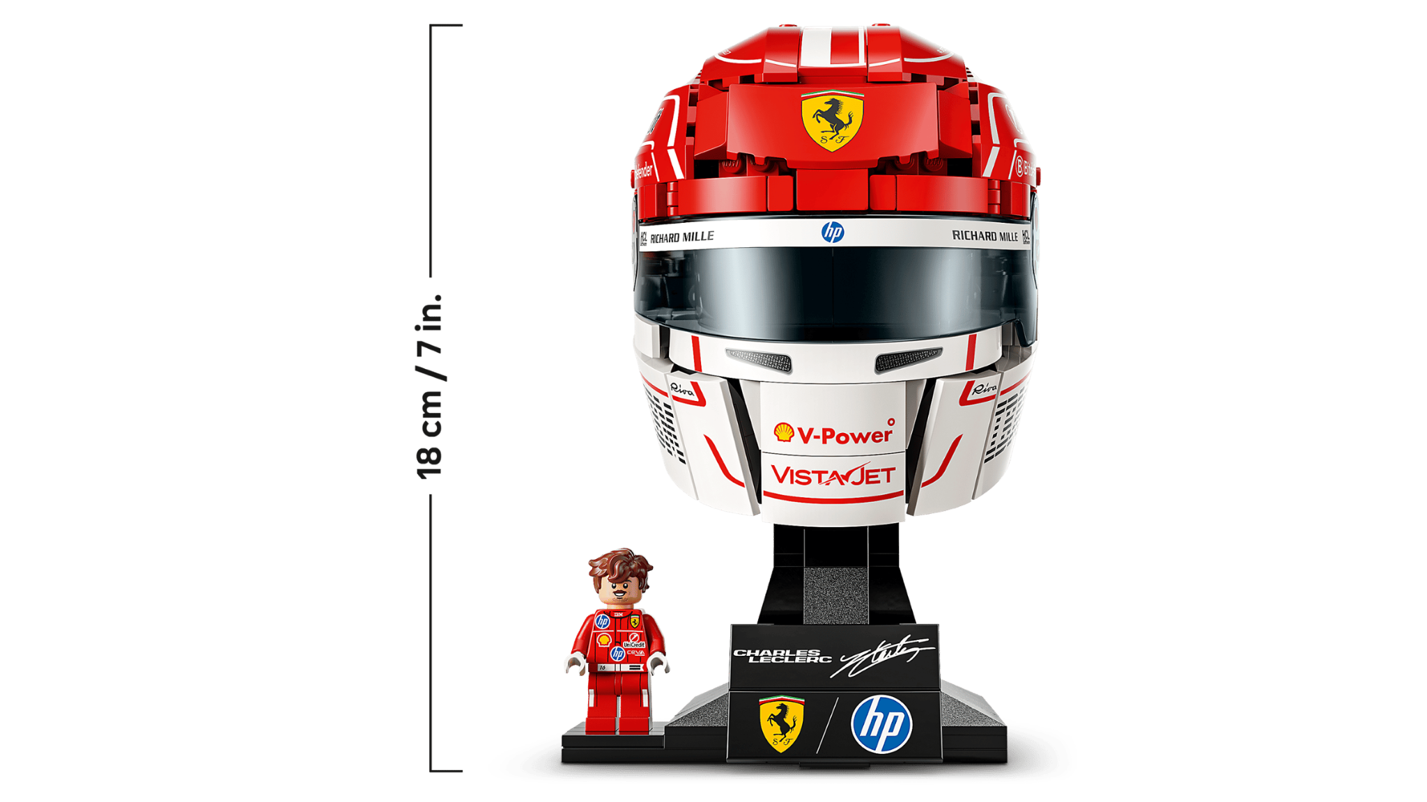  Mô Hình Lego Scuderia Ferrari HP Charles Leclerc Helmet 