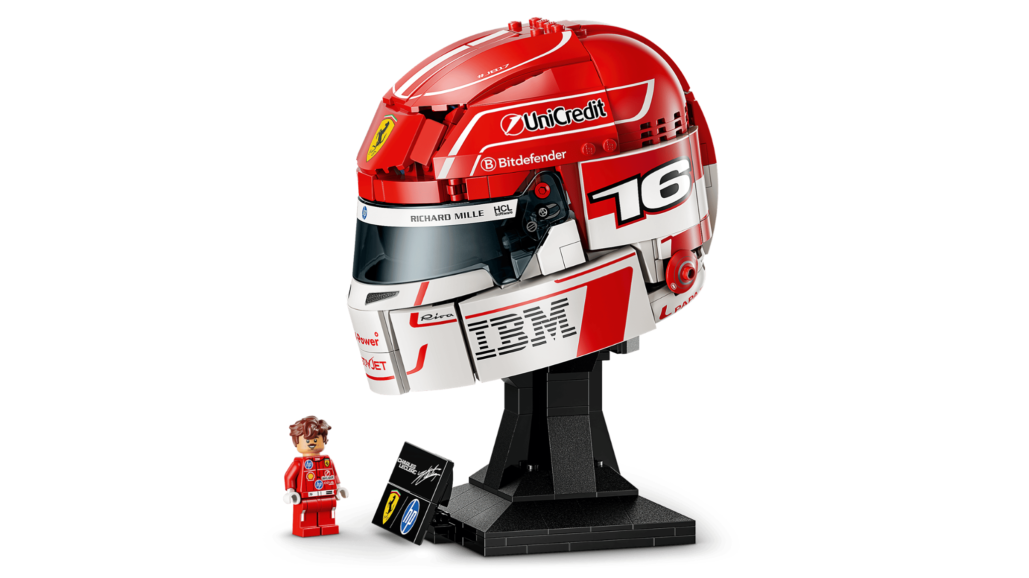  Mô Hình Lego Scuderia Ferrari HP Charles Leclerc Helmet 