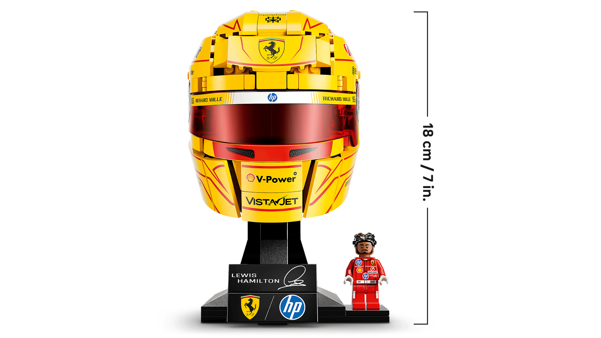  Mô Hình Lego Scuderia Ferrari HP Lewis Hamilton Helmet 