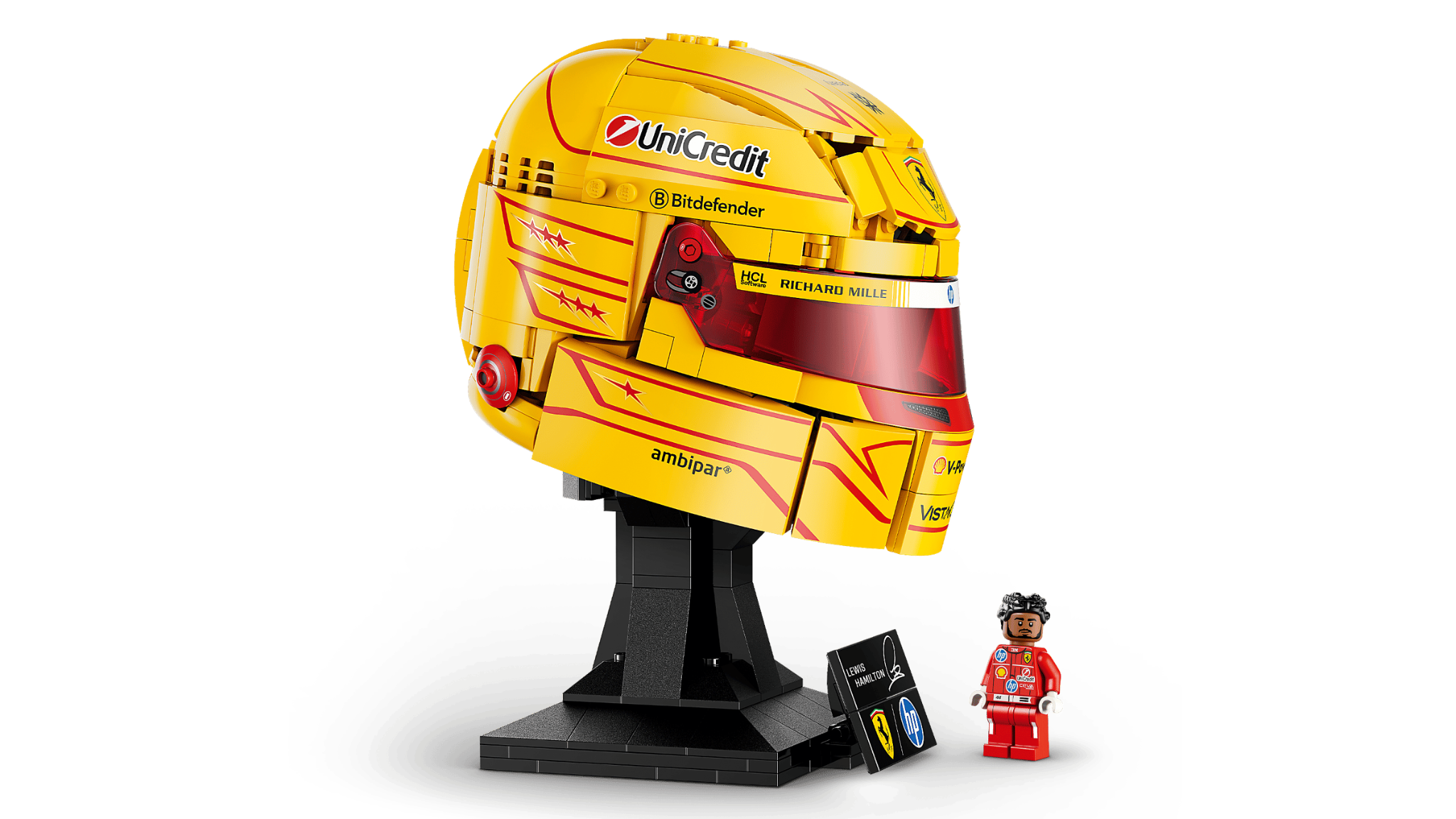  Mô Hình Lego Scuderia Ferrari HP Lewis Hamilton Helmet 