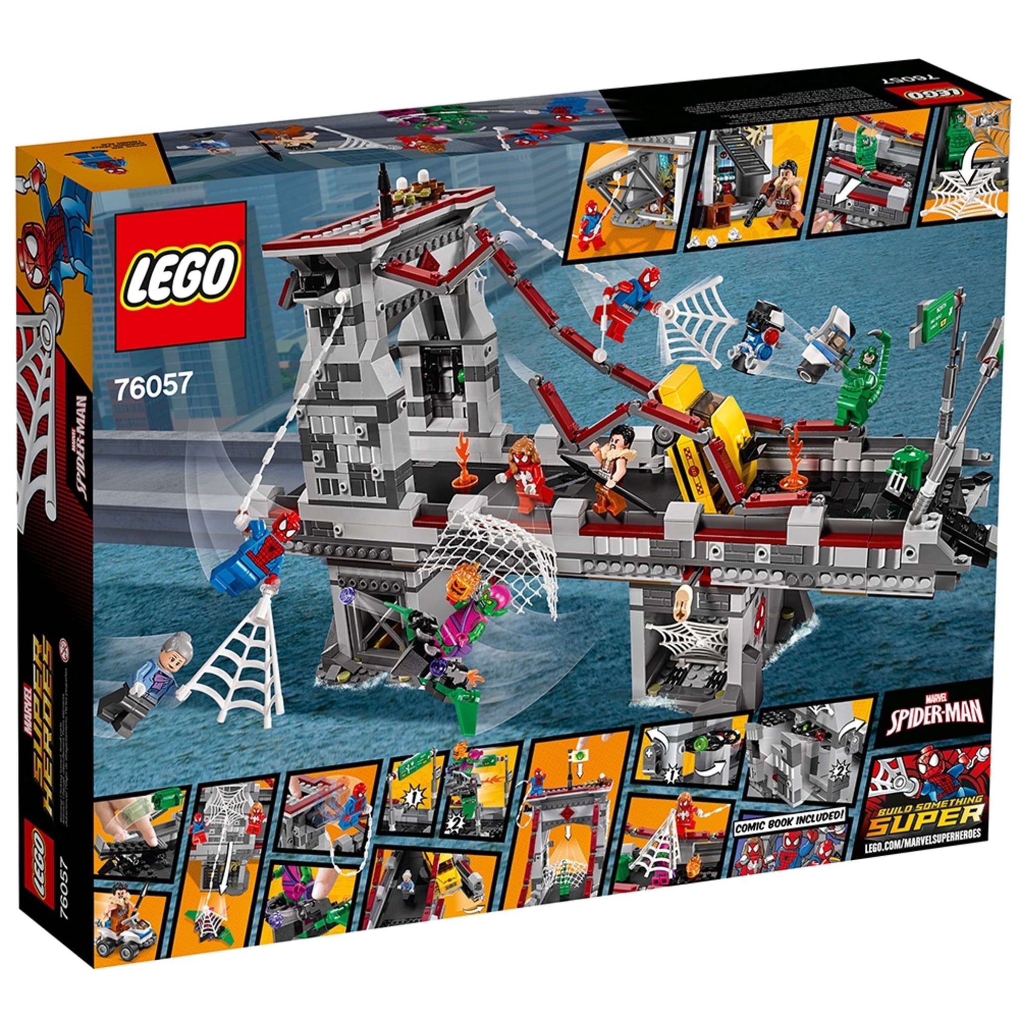 Mô Hình Lego Spider-Man™: Web Warriors Ultimate Bridge Battle 