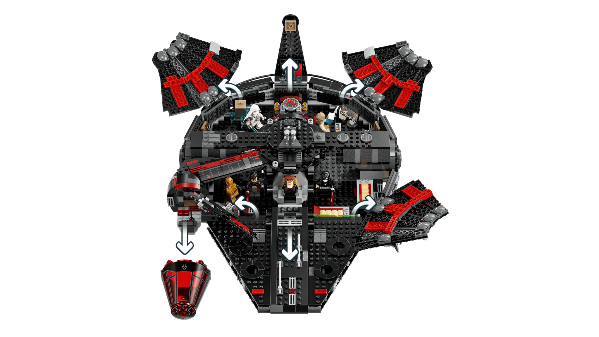  Mô Hình Lego The Dark Falcon 