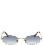  Kính Nữ Miu Miu Pale Gold Oval Sunglasses 'Pale Gold' 