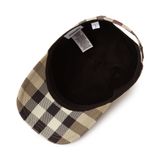  Mũ Burberry Embroidered Logo Check Baseball Cap 'Beige' 