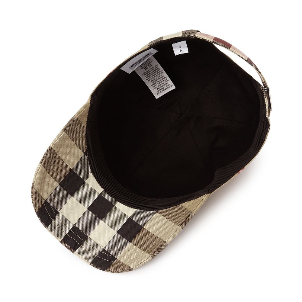  Mũ Burberry Embroidered Logo Check Baseball Cap 'Beige' 