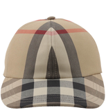  Mũ Burberry Embroidered Logo Check Baseball Cap 'Beige' 