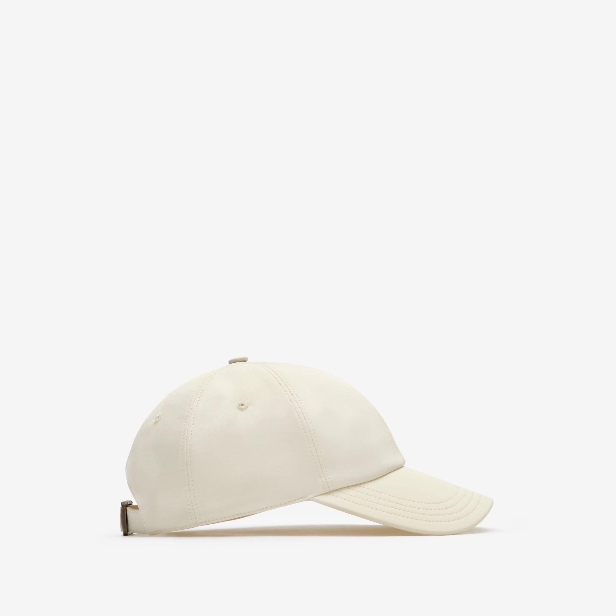  Mũ Burberry Knight Tropical Gabardine Baseball Cap 'White' 