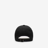  Mũ Burberry Logo Gabardine Baseball Cap 'Black' 