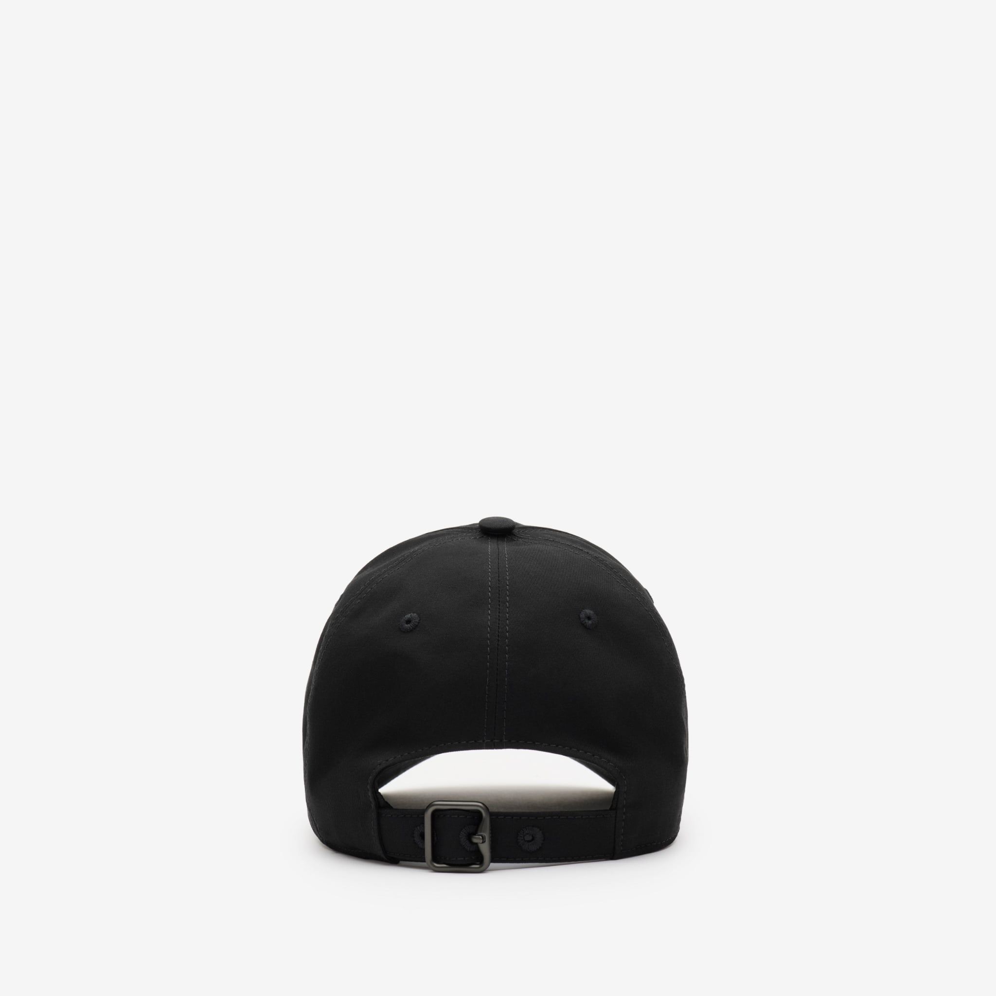 Mũ Burberry Logo Gabardine Baseball Cap 'Black' 