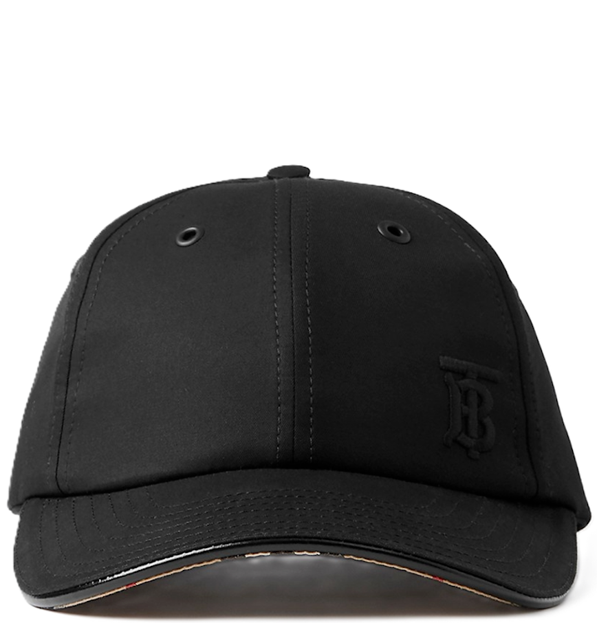  Mũ Burberry Monogram Motif Tropical Gabardine 'Black' 