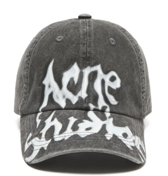  Mũ Nữ Acne Gothic Logo Cap 'Faded Black' 