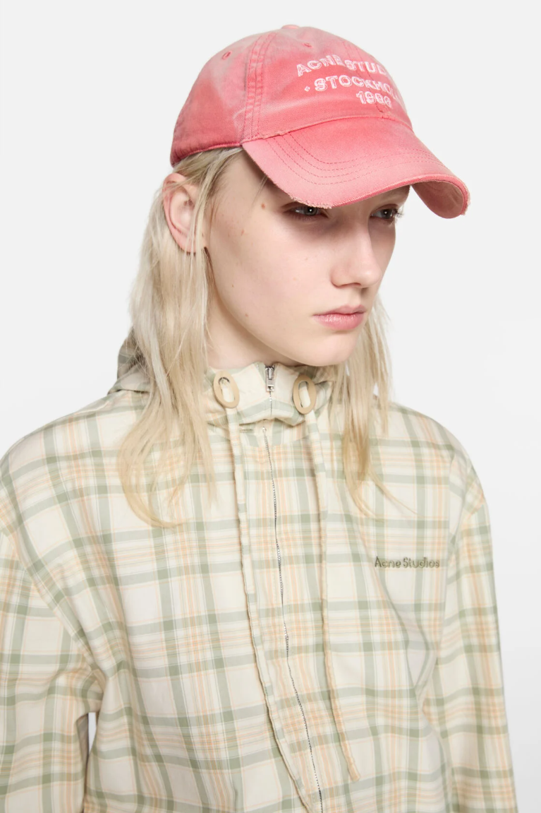  Mũ Nữ Acne Sprayed Logo Cap 'Red' 