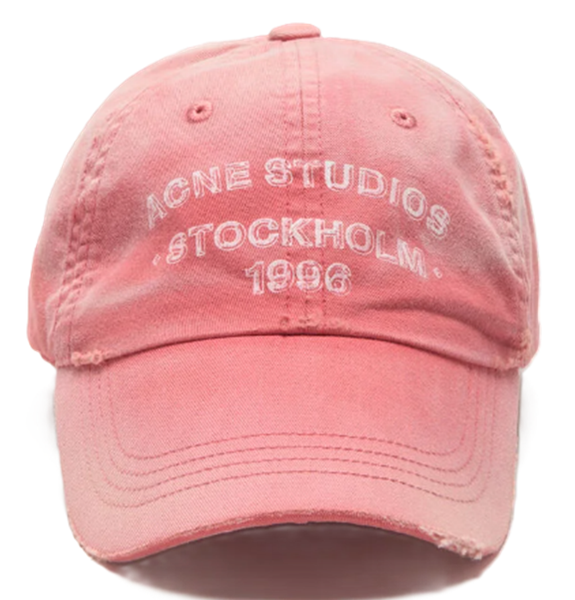  Mũ Nữ Acne Sprayed Logo Cap 'Red' 