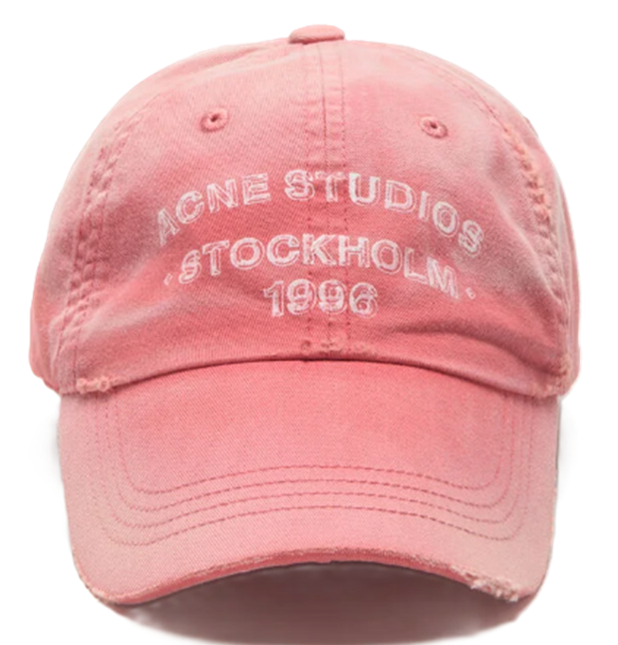  Mũ Nữ Acne Sprayed Logo Cap 'Red' 