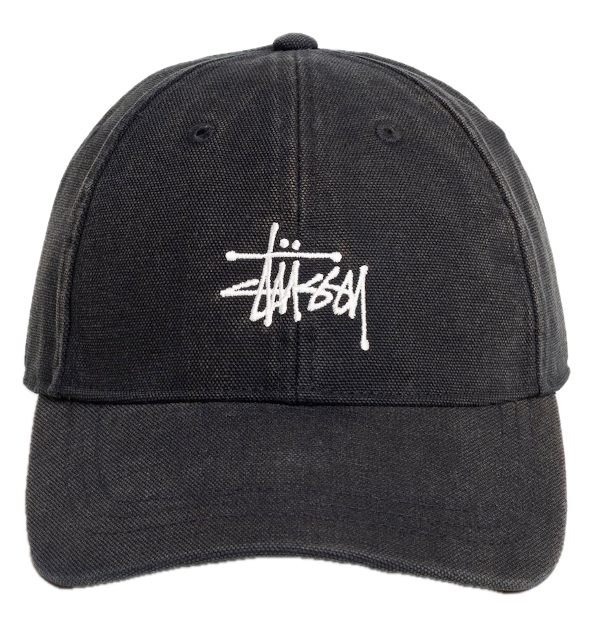 Mũ Stussy Basic Stüssy Cap Washed Canvas 'Black' 