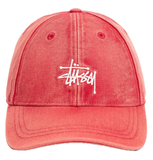  Mũ Stussy Basic Stüssy Cap Washed Canvas 'Red' 