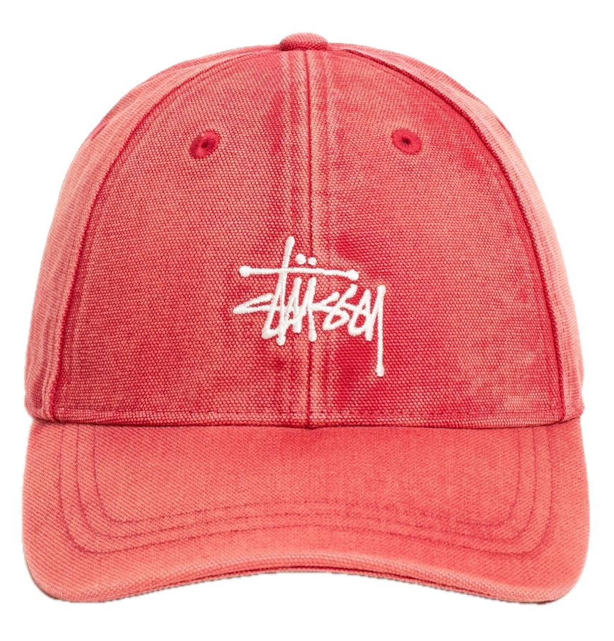  Mũ Stussy Basic Stüssy Cap Washed Canvas 'Red' 