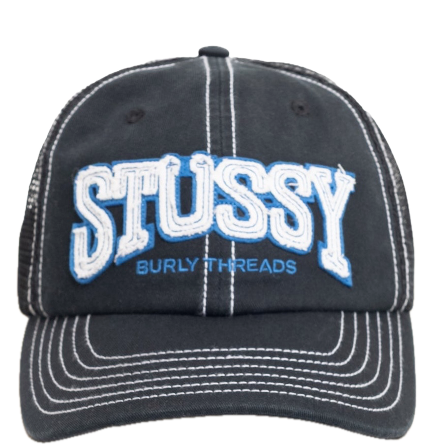  Mũ Stussy Burly Threads Trucker 'Black' 