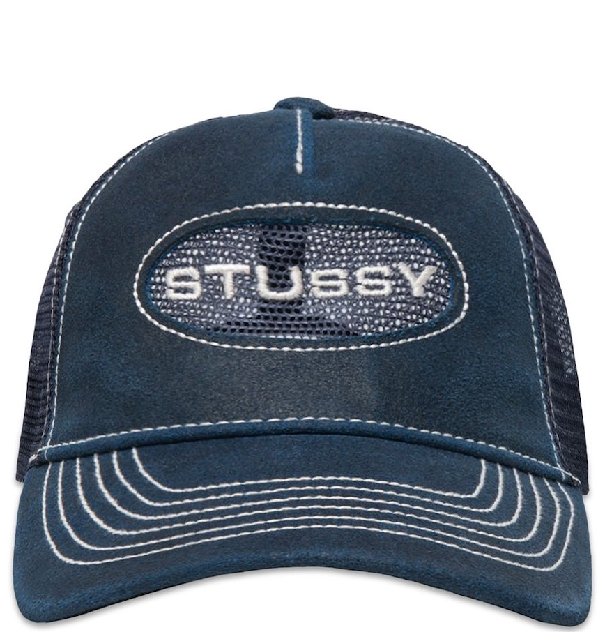  Mũ Stussy Low Pro Trucker Cut-Out Snapback 'Navy' 