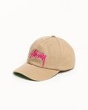  Mũ Stussy Low Profile Chenille S Snapback 'Khaki' 