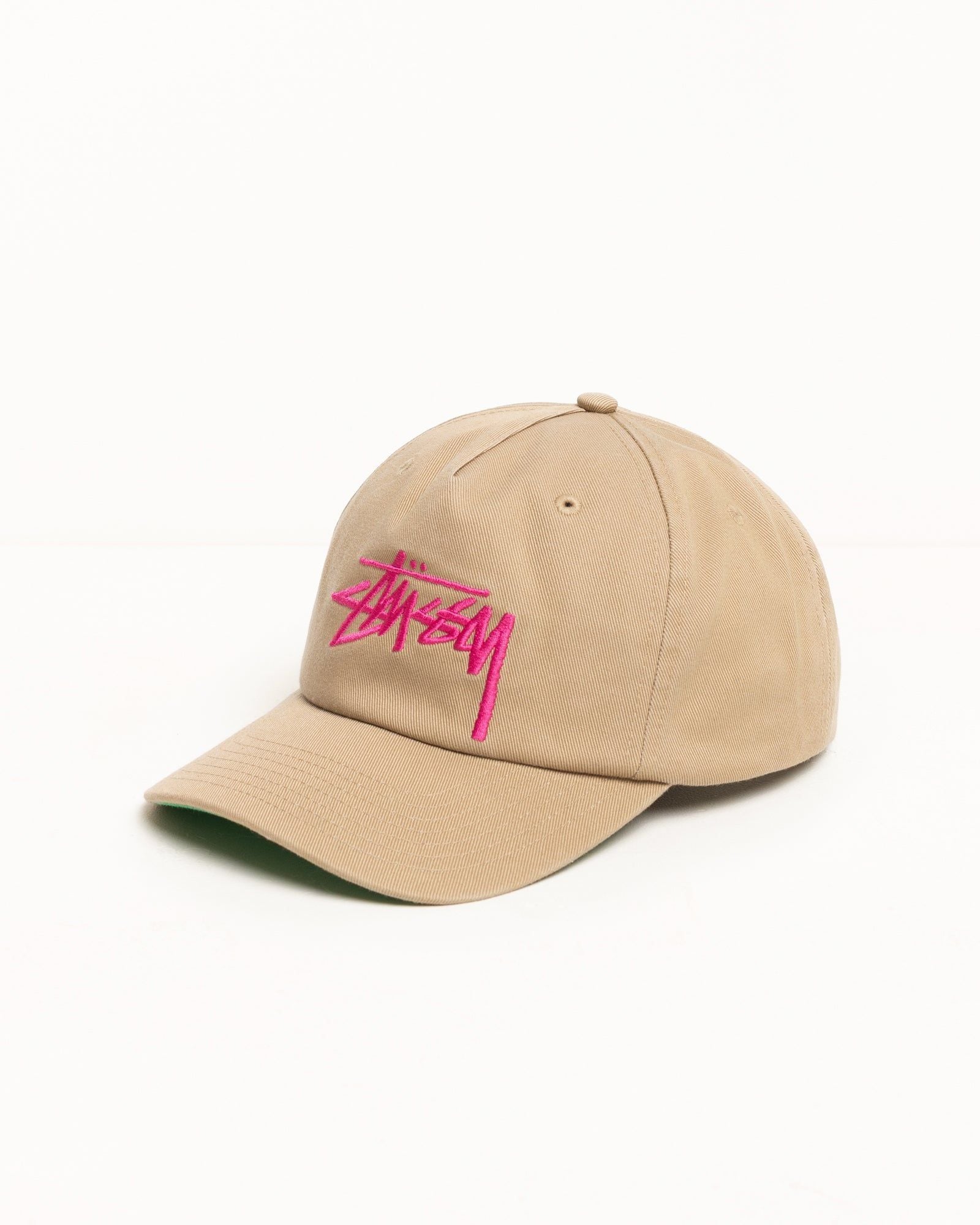  Mũ Stussy Low Profile Chenille S Snapback 'Khaki' 