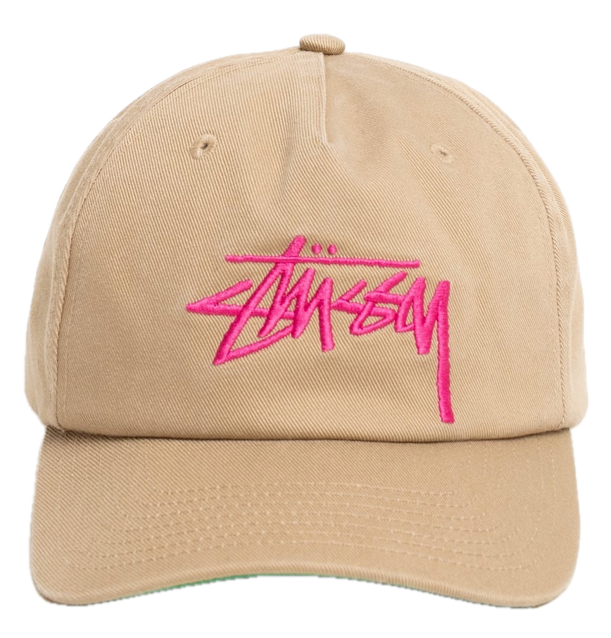  Mũ Stussy Low Profile Chenille S Snapback 'Khaki' 