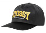  Mũ Stussy Mid Depth Burly Threads Snapback 'Black' 