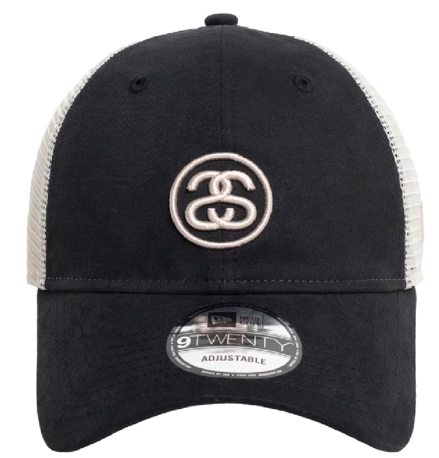  Mũ Stussy New Era 9Twenty Ss Link Trucker 'Black' 
