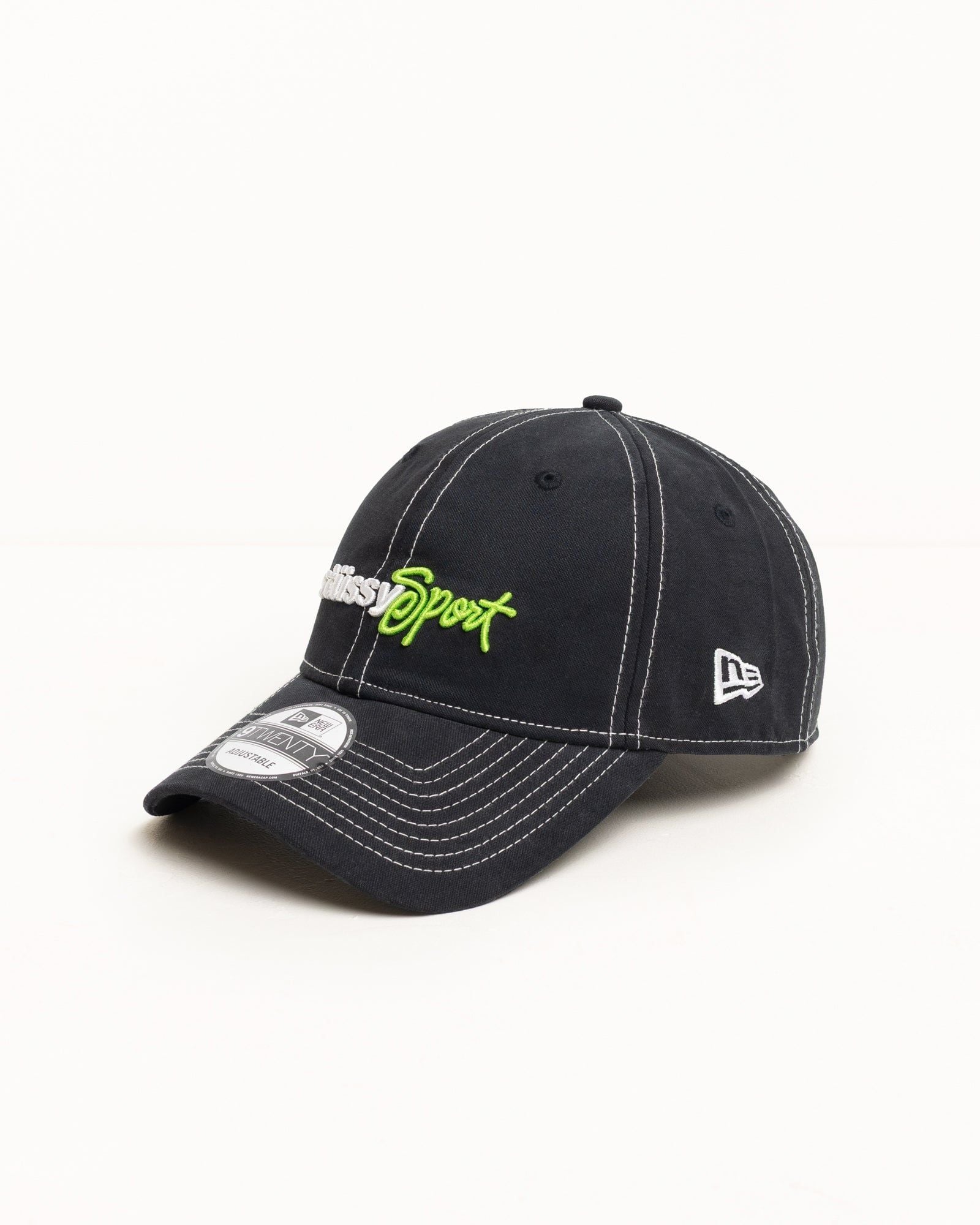  Mũ Stussy New Era 9Twenty Stüssy Sport Strapback 'Black' 