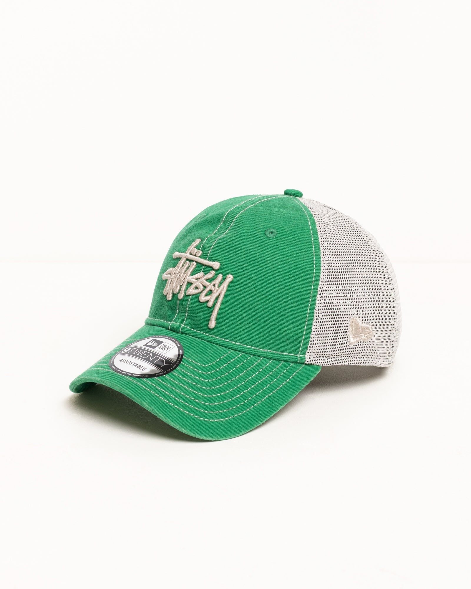  Mũ Stussy New Era 9Twenty Washed Basic Trucker 'Green' 